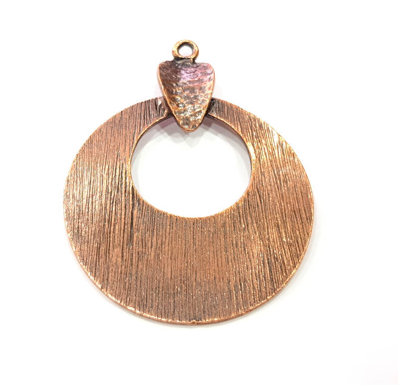 Copper Pendant Antique Copper Pendant Antique Copper Plated Metal (64x48mm) G11812