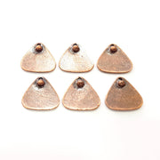 6 Triangle Charm Copper Charm Antique Copper Charm Antique Copper Plated Metal (17mm) G11820