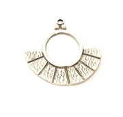 2 Silver Charms Antique Silver Plated Charms (42x41mm) G9893