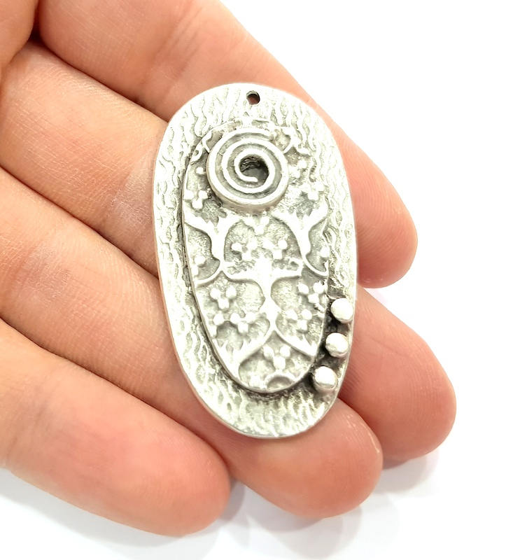 Silver Charms Antique Silver Plated Charms (51x28mm) G9899