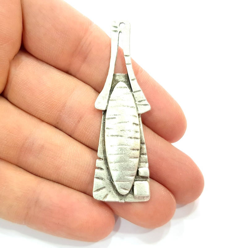 Silver Charms Antique Silver Plated Charms (64x18mm) G9911