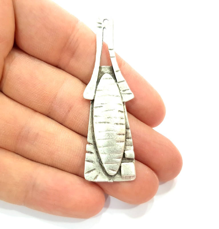 Silver Charms Antique Silver Plated Charms (64x18mm) G9911