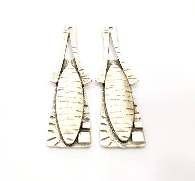 Silver Charms Antique Silver Plated Charms (64x18mm) G9911