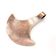 Copper Pendant Antique Copper Pendant Antique Copper Plated Metal ( 68x60 mm ) G11849