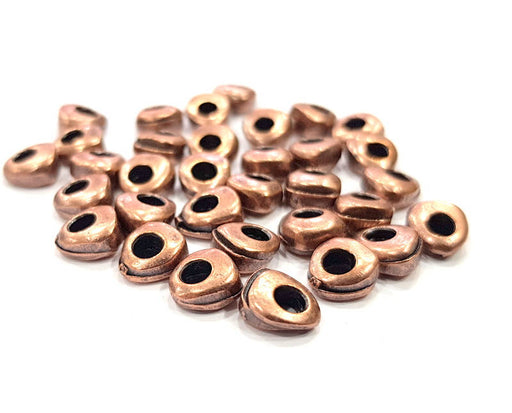 20 Copper Beads Antique Copper Beads Antique Copper Plated Metal (8mm) G11862