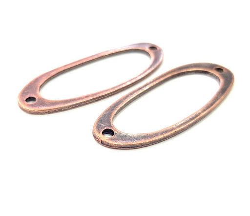 4 Copper Connector Antique Copper Plated Metal (49x18mm) G11867