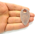 Copper Pendant Antique Copper Pendant Antique Copper Plated Metal ( 52x28 mm ) G11871
