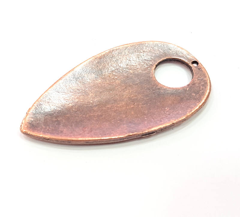 Copper Pendant Antique Copper Pendant Antique Copper Plated Metal ( 52x28 mm ) G11871