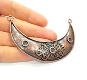Copper Collar Pendant Antique Copper Pendant Antique Copper Plated Metal ( 87x25 mm ) G11874