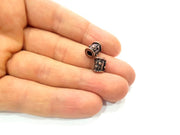 10 Copper Beads Antique Copper Beads Antique Copper Plated Metal (9mm) G11887