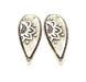 2 Silver Charms Antique Silver Plated Charms (60x25mm) G11919
