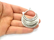 Silver Pendant Antique Silver Plated Charms (58x48mm) G9981