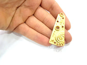 Gold Charm Gold Plated Charms  (54x23mm)  G10014