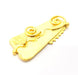 2 Gold Charm Gold Plated Charms  (45x20mm)  G10015
