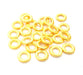 10 Gold Spacer Gold Plated Metal Beads  (10 mm)  G10019