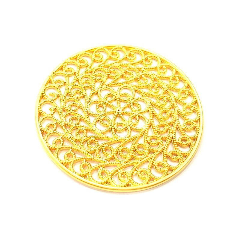 Gold Charm Gold Plated Charms  (52mm)  G10026