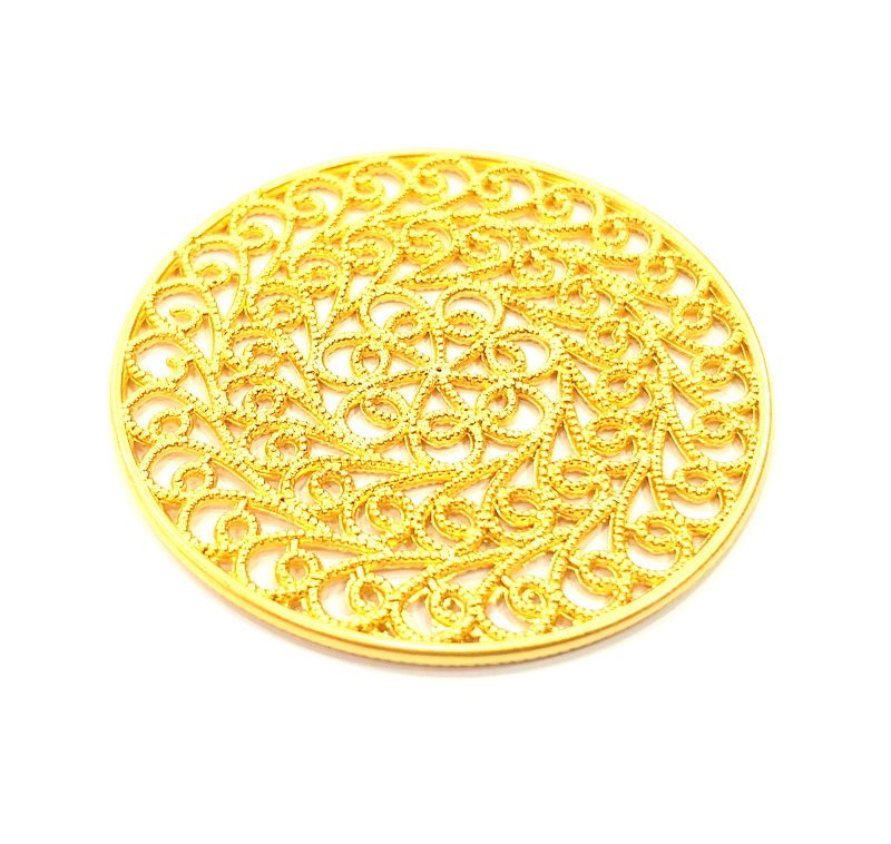 Gold Charm Gold Plated Charms  (52mm)  G10026