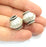 2 Silver Large Beads Antique Silver Plated Brass Ball Beads 19mm  G10028