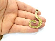 2 Antique Bronze Plated Pendant (53x32mm) G10060