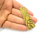 2 Bird Charm Antique Bronze Charm Antique Bronze Plated Charms (65x22mm) G13619