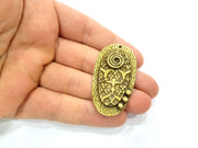 Antique Bronze Charm Antique Bronze Plated Charms (52x28mm) G10074