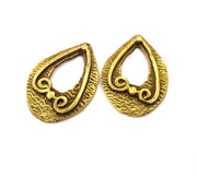 2 Antique Bronze Charm Antique Bronze Plated Charms (43x30mm) G10076