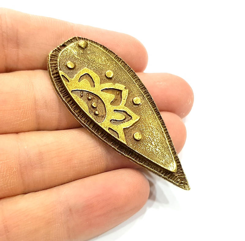 Antique Bronze Charm Antique Bronze Plated Charms (60x26mm) G10078