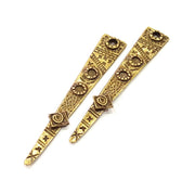 2 Antique Bronze Charm Antique Bronze Plated Charms (73x12mm) G10080