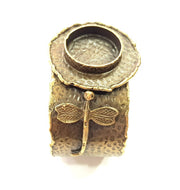 Bangle Blanks Antique Bronze Bracelet Blanks Cuff Blanks Adjustable Bracelet Blank Antique Bronze Plated Brass (20mm Blanks) G10081