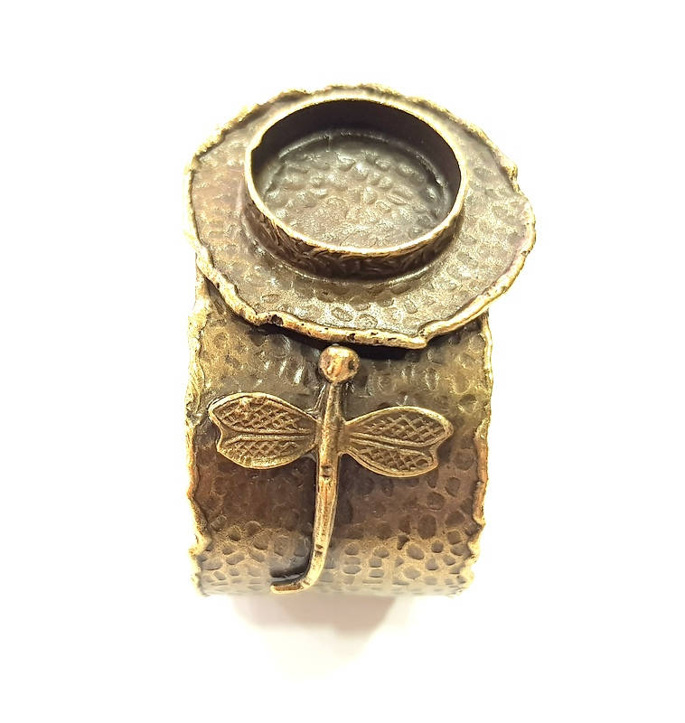 Bangle Blanks Antique Bronze Bracelet Blanks Cuff Blanks Adjustable Bracelet Blank Antique Bronze Plated Brass (20mm Blanks) G10081