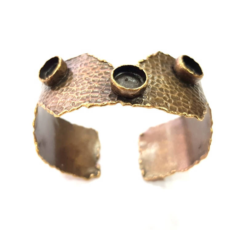 Bangle Blanks Antique Bronze Bracelet Blanks Cuff Blanks Adjustable Bracelet Blank Antique Bronze Plated Brass (10mm Blanks) G10083