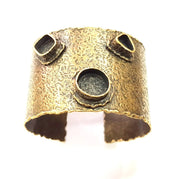 Bangle Blanks Antique Bronze Bracelet Blanks Cuff Blanks Adjustable Bracelet Blank Antique Bronze Plated Brass  G10085