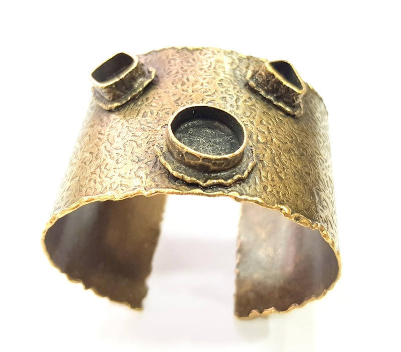 Bangle Blanks Antique Bronze Bracelet Blanks Cuff Blanks Adjustable Bracelet Blank Antique Bronze Plated Brass  G10085