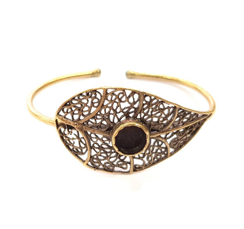 Bangle Blanks Antique Bronze Bracelet Blanks Cuff Blanks Adjustable Bracelet Blank Antique Bronze Plated Brass (10mm Blanks) G10087