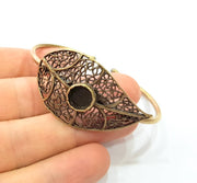 Bangle Blanks Antique Bronze Bracelet Blanks Cuff Blanks Adjustable Bracelet Blank Antique Bronze Plated Brass (10mm Blanks) G10087