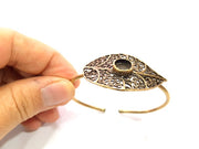 Bangle Blanks Antique Bronze Bracelet Blanks Cuff Blanks Adjustable Bracelet Blank Antique Bronze Plated Brass (10mm Blanks) G10087