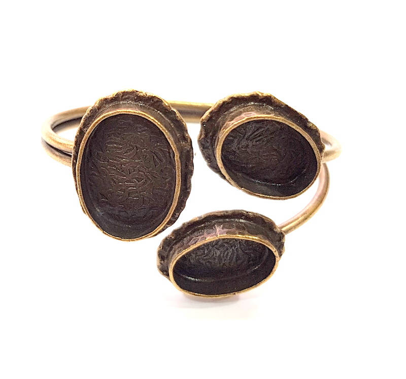 Bangle Blanks Antique Bronze Bracelet Blanks Cuff Blanks Adjustable Bracelet Blank Antique Bronze Plated Brass G10090