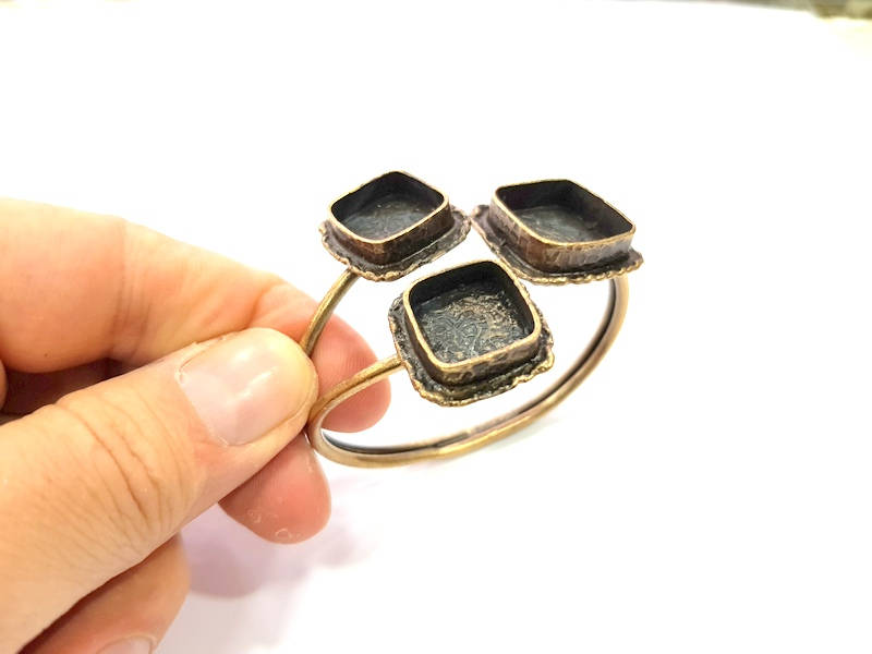 Bangle Blanks Antique Bronze Bracelet Blanks Cuff Blanks Adjustable Bracelet Blank Antique Bronze Plated Brass G10091