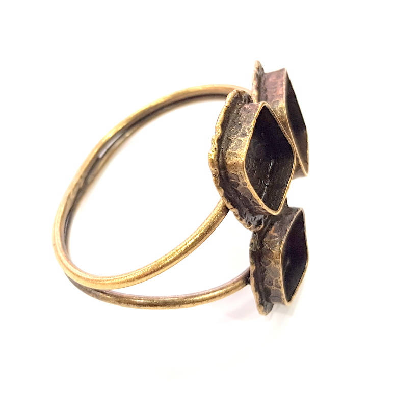 Bangle Blanks Antique Bronze Bracelet Blanks Cuff Blanks Adjustable Bracelet Blank Antique Bronze Plated Brass G10091