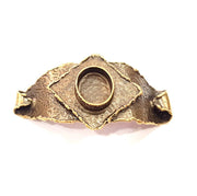 Bangle Blanks Antique Bronze Bracelet Blanks Cuff Blanks Adjustable Bracelet Blank Antique Bronze Plated Brass (18x13mm Blanks) G10093