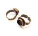 Antique Bronze Ring Blank inlay Ring Blank Mosaic Bezel Base Settings Cabochon Mountings (10mm Blank ) Antique Bronze Plated Brass G10122
