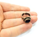 Antique Bronze Ring Blank inlay Ring Blank Mosaic Bezel Base Settings Cabochon Mountings (10mm Blank ) Antique Bronze Plated Brass G10122