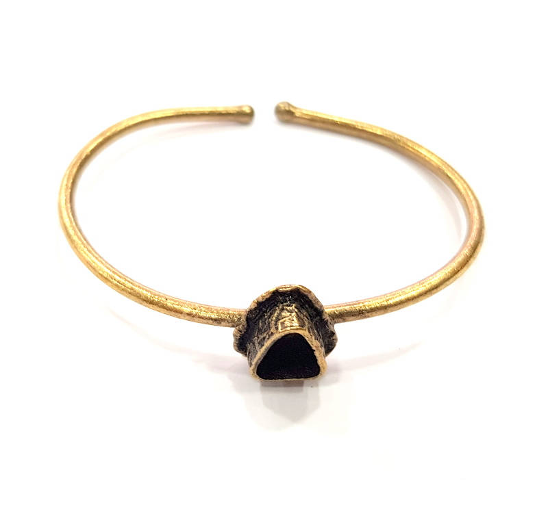 Bangle Blanks Antique Bronze Bracelet Blanks Cuff Blanks Adjustable Bracelet Blank Antique Bronze Plated Brass (9x7mm Blanks) G10129