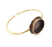 Bangle Blanks Antique Bronze Bracelet Blanks Cuff Blanks Adjustable Bracelet Blank Antique Bronze Plated Brass (20mm Blanks) G10130