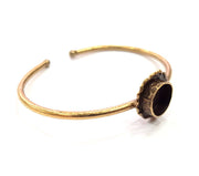 Bangle Blanks Antique Bronze Bracelet Blanks Cuff Blanks Adjustable Bracelet Blank Antique Bronze Plated Brass (10mm Blanks) G10131