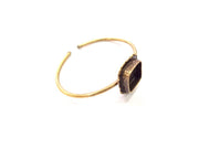 Bangle Blanks Antique Bronze Bracelet Blanks Cuff Blanks Adjustable Bracelet Blank Antique Bronze Plated Brass (15x15mm Blanks) G10136
