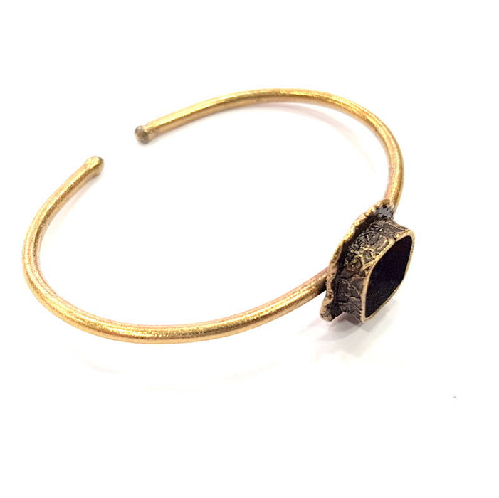 Bangle Blanks Antique Bronze Bracelet Blanks Cuff Blanks Adjustable Bracelet Blank Antique Bronze Plated Brass (10x10mm Blanks) G10137