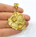 Raw Brass Pendant Blank Mosaic Base Blank inlay Blank Necklace Blank Resin Blank Mountings Cabochon Bezel Base  (10mm blank) G10142