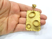 Raw Brass Pendant Blank Mosaic Base Blank inlay Blank Necklace Blank Resin Blank Mountings Cabochon Bezel Base   G10145