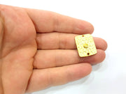 2 Gold Connector Charm Gold Plated Charms  (23x19mm)  G10178